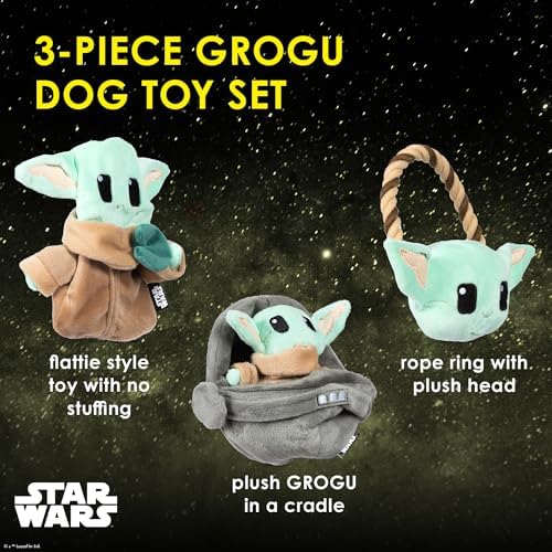 STAR WARS for Pets The Child Inch Cradle Dog Toy Multipack, 3 Pc