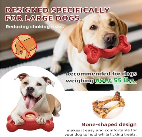 Frozen Dog Toy to Keep Them Busy, Though Dog Toys for Aggressive Chewers, Indestructible Dog Toy for Large Medium Small Breed, Chew Toys for Dogs Reduces Anxiety & Solve Boredom
