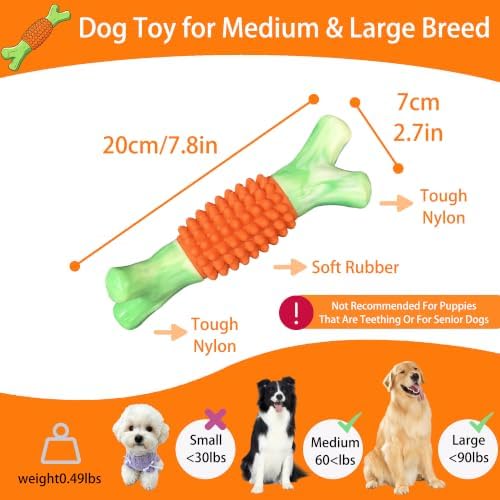 Dog Toys for Aggressive Chewers, Tough Stick Chew Bone