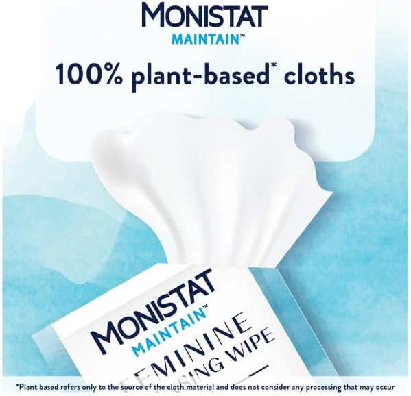 Monistat Maintain Boric Acid Odor Control Kit, Boric Acid Suppositories and Feminine Wipes, Feminine Care and pH Balance Support, 10 Suppositories and 10 Wipes (Variety Pack)