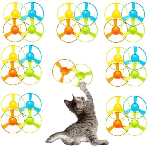 7 Piece Cat Fetch Toys, Interactive Flying Cat Toy (only 30 Propellers)