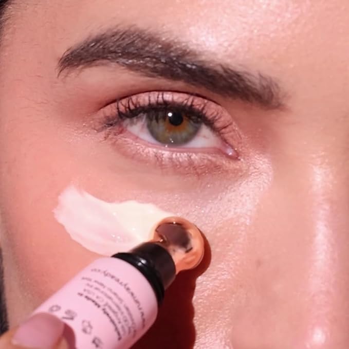 Stage Bright Eye Contour Cream – Arctic Firming Complex with Caffeine & Hyaluronic Acid – Bio-Marine Under Eye Cream for Puffiness, Dark Circles & Fine Lines – Cooling Metal Applicator 15 ml/0.5 fl oz