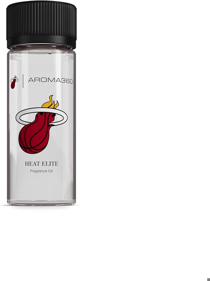 Aroma360 | Heat Elite (Cashmere & Dark Rose) Oil Blend | Miami Heat Edition Essential Diffuser Oil | Aromatherapy Scent Diffuser Oil | Italian Mandarin, Peach Blossom and Patchouli 1.7 fl oz, 50 mL