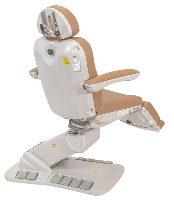Silver Fox - Facial Chair for Esthetician, Electric Spa Treatment Chair with 4 Motors, Professional Beauty Bed, Adjustable Salon Treatment Table with 240° Rotation - 2246EB, Sand