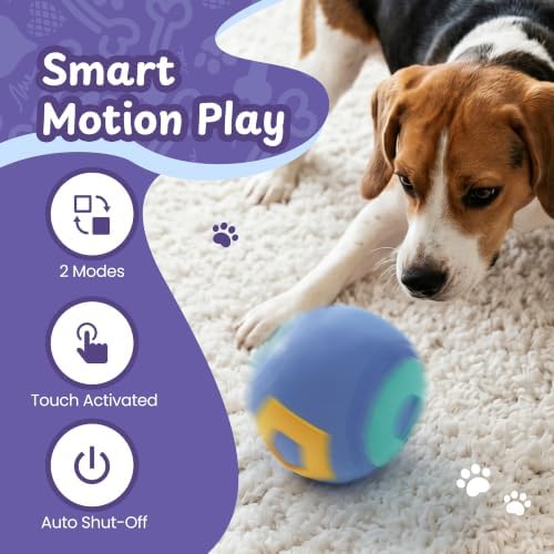 Interactive Dog Toy, Treat-Hiding Geo Bouncing Ball with Shape Pockets