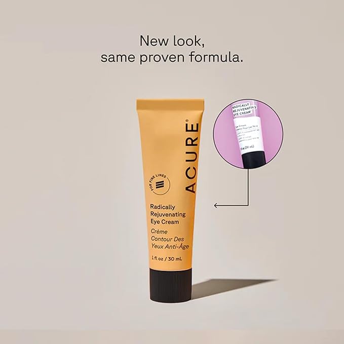 ACURE Radically Rejuvenating Eye Cream, 1 Fl. OZ. - Pack of 2.