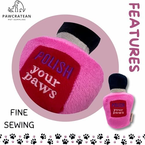 7" Squeaky Plush Toy for Puppies Small Dogs Self Etertainment Washable Soft Made [PET ONLY] (Beauty Style)