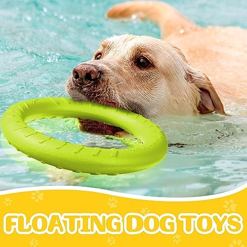 4 Pack 7.48 Inch Dog Ring Toy for Large Medium Dog Training, Colorful