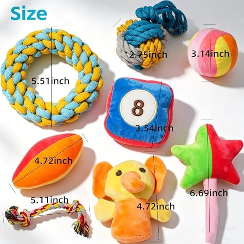 15 Pack Puppy Teething Chew Toys for Small Dogs, Dog Toy Bulk for Puppies