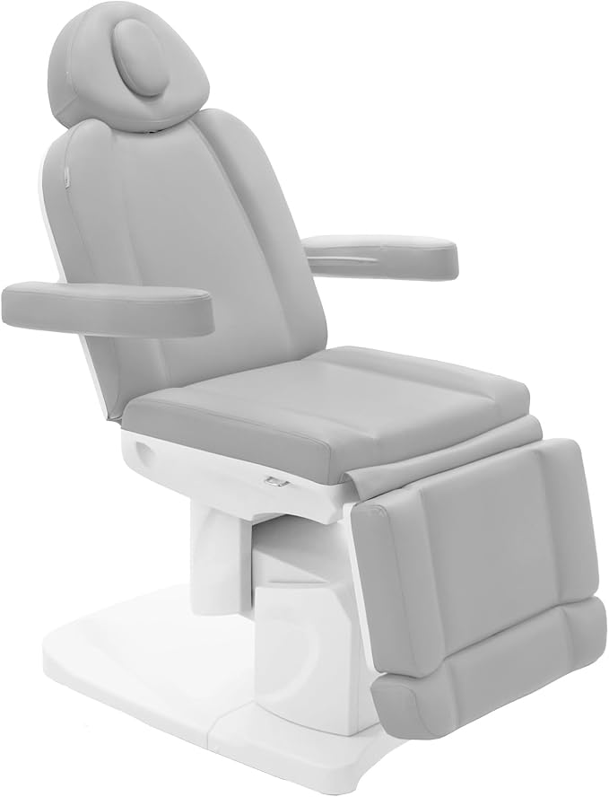 SKINACT Bellage Electric Treatment Table (Chair) 4 Electric Adjustable Motors (Light Gray)