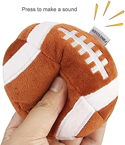 Dog Soccer Ball 3 Pack Squeaky Toy for Small Medium Dogs