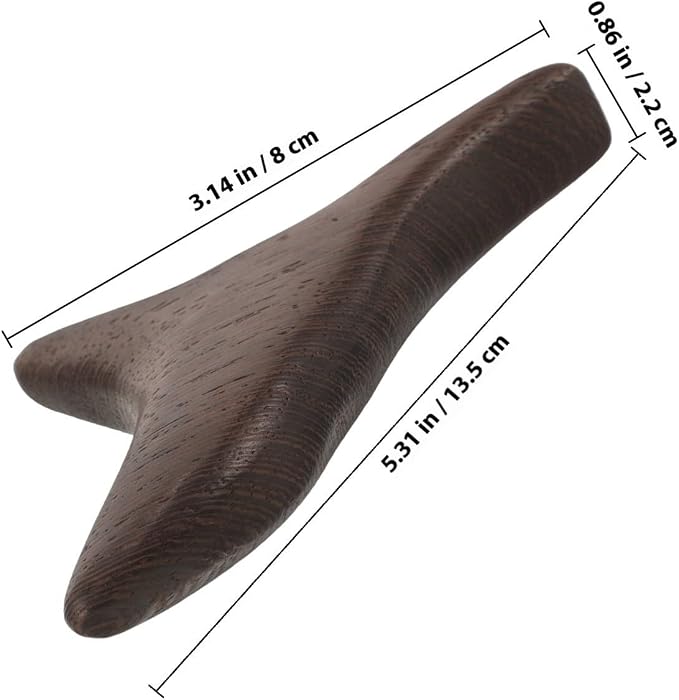 Ipetboom Portable Wood Foot Massage Stick Compact Wenge Material for Traveling and Daily Use Foot Arch Massager Tool for Effective Reflexology and Relief