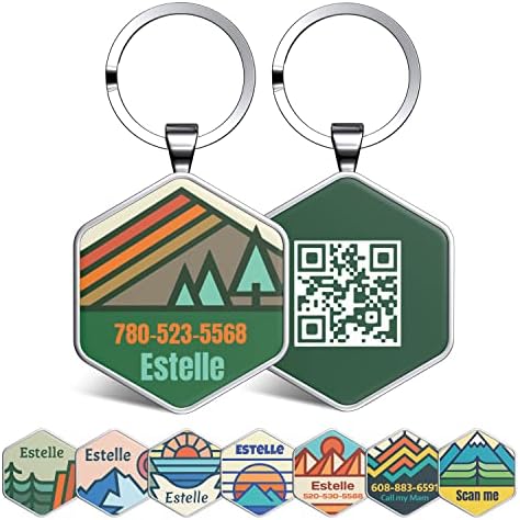 Smart Pet ID Tags - Personalized Dog Tags with QR Code for Instant Location Alerts