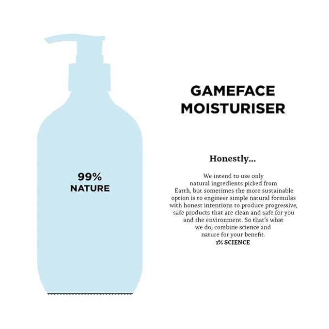 TRIUMPH & DISASTER | Gameface Moisturiser Jar | Hydrating Facial Moisturizer - Lightweight, Non-Greasy Facial Lotion for Men, 3.4 oz