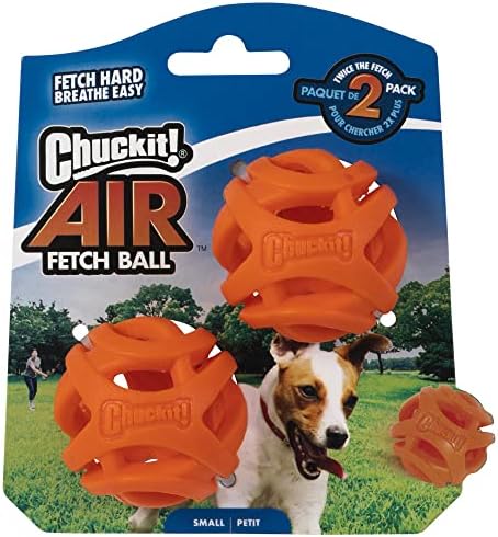 Chuckit! Air Fetch Dog Toy,(2 Inch Diameter), for Dogs 0-20 lbs, Ball - Small (Pack of 12)