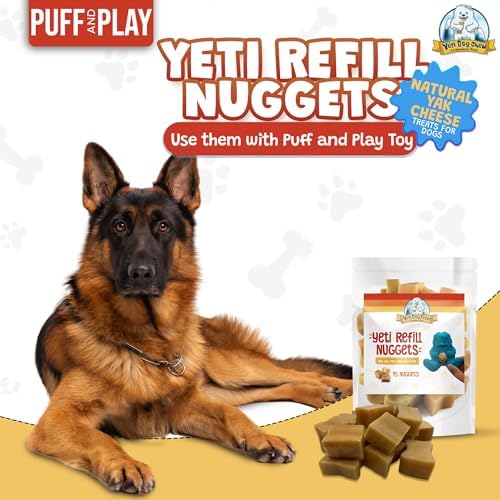 Yeti Refill Nuggets for Puff & Play Toys, Yak Cheese Treats, 15 Pc, 7 oz