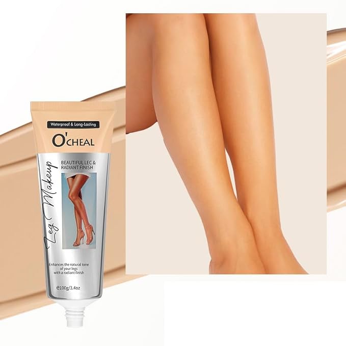Leg Makeup Concealer Cream – Waterproof Body Foundation for Legs, Arms & Body – Full Coverage, Long Lasting, Natural Radiant Finish for Fair Skin – 100g