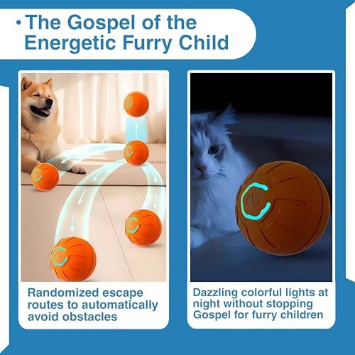 Interactive Dog Ball Toy for Small Dogs & Puppies, Blue