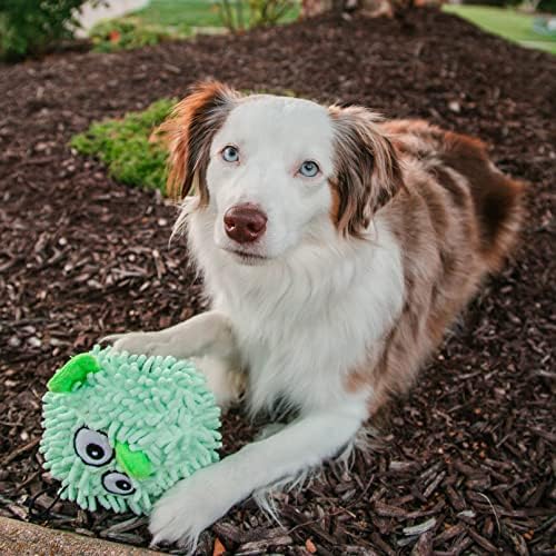 SmartPetLove Snuggle Puppy Tender-Tuffs Ball Dog Toy, Plush Pufferfish