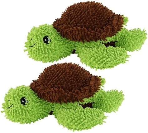 MIGHTY® 2 Pack Microfiber Medium Turtle Dog Toys