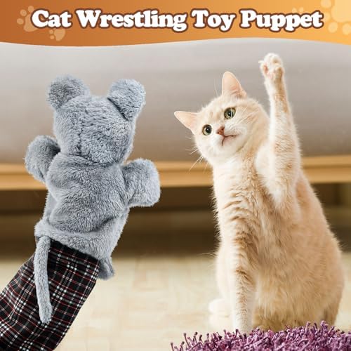 babyye Cat Wrestling Glove, Thickening Tough Padding for Safe and Fun Interactive Play, Relieve Boring Pet Safe Interactive Play