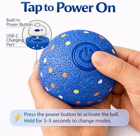 Interactive Dog Ball Toy for Medium & Large Dogs, Automatic Moving