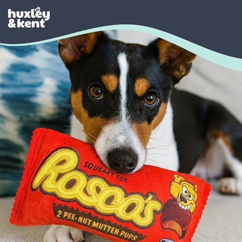 Huxley & Kent Power Plush Squeaky Dog Toy, Roscos, Large
