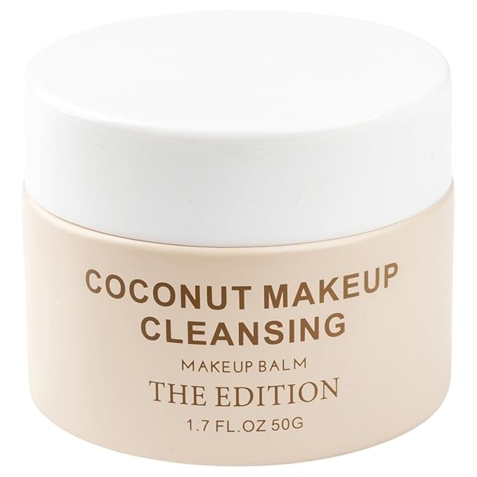 The Edition - Makeup Remover Balm Coconut – Hydrating Makeup Remover & Nourishing Face Cleanser, Melting Balm for Waterproof Makeup, Gentle Eye Makeup Cleansing, 50g
