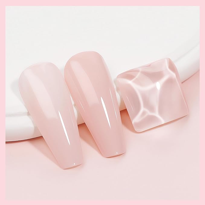 Nail Polish Nude Pink Quick Dry Sheer Color Nail Lacquer Non Gel Long Lasting Regular Fast Dry Fingernail Polish DIY Salon Gift for Women 12ML