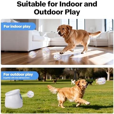 Pet Prime 2.5" ETPU Dog Balls 6-Pack,for Upgraded Max Automatic Ball Launchers,Interactive Training & Fetch Toys,Durable High-Bounce Chew-Resistant Ball for Large Dogs