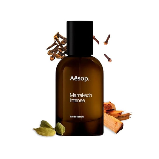 Aesop Marrakech Intense Eau de Parfum | Clove, Sandalwood, and Cardamom Scent | Woody, Spicy, and Floral Aroma | Unisex | 1.6 fl oz