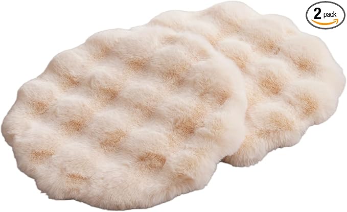SHENGOCASE Pet Cushion Pad, Faux Fur Dog Cat Kneading Pillow, Crate Bed Insert, 16 Inches, 2-Pack