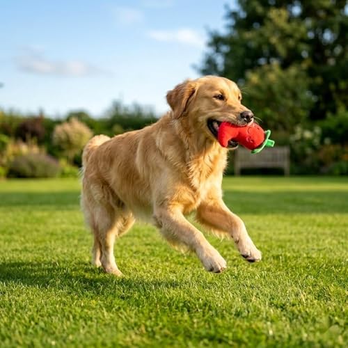 LOGOFUN 2pcs Pet Squeaky Pepper Toy for Dog Play