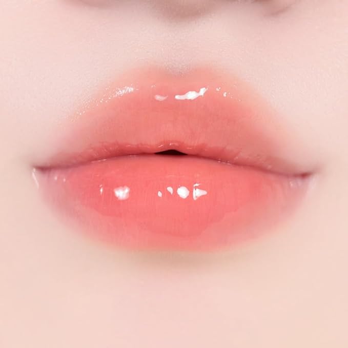 Lip Potion Sugar Glaze Tint | K-Beauty High-Shine & Long-Lasting Lip Tint | Hydrating, Non-Sticky Glossy Finish | 7 Shades | 0.3 Oz (No.4 Peach Ball)