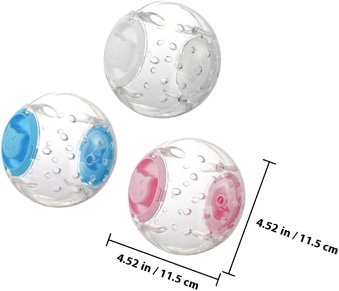 VANZACK 3pcs Interactive Pet Treat Dispenser Balls for Cats and Dogs, Abs Material Chew for Playing and Reward, Stress Relief and Bonding for Indoor Use