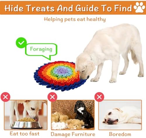 2 Pcs Snuffle Mat for Dogs, Pet Slow Feeding Mats