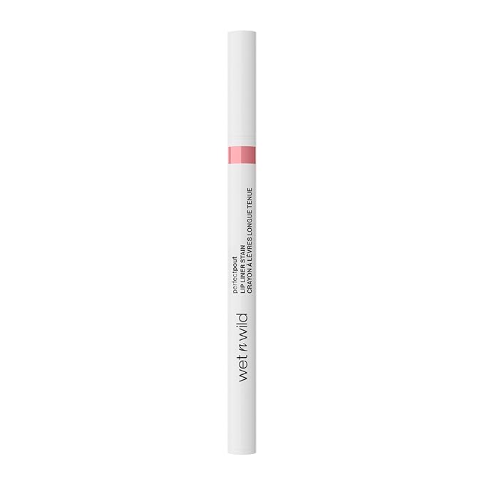 wet n wild Perfect Pout Lip Liner Stain, Long-Lasting Transfer-Proof Formula with Blade-Like Applicator for Precision & Full Lip Coverage, Vegan & Cruelty-Free - I'm Blushing