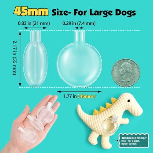 Squeakers for Dog Toys - 22pcs 45mm Replacement Dog Toy Squeakers