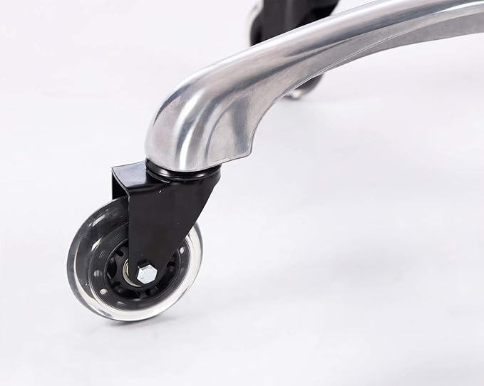 Rolling Salon Stool with Wider Round Seat- Height Adjustable Heavy-Duty Chair with Wheels for Salon Esthetician and Home Office Use, Heather Brown, Ivory