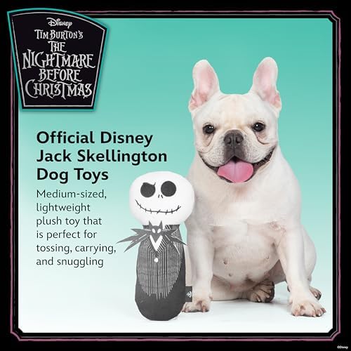 Disney Nightmare Before Christmas Jack Skellington Plush Dog Toy, 9 Inch