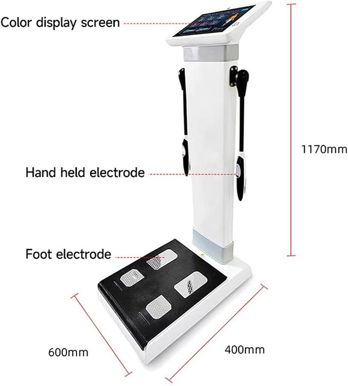 10.1 inch HD Touch Bioimpedance Analysis Machine Smart Body Composition Analyzer Measurement Analysis Fat Testing Machine Human Analyzer Intelligent Body Scanner