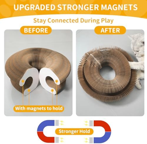 Magic Organ Cat Toy Upgrade Foldable Cardboard Cat Scratcher, 1 Pack