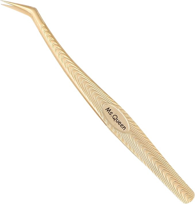 Ms.Queen Lash Tweezers for Eyelash Extension-Professional Lashing Tweezers for Mega Volume Mink Eyelashes Extensions Applying,Volume