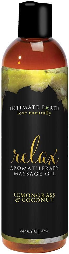 Intimate Earth Relax Massage Oil 8 oz