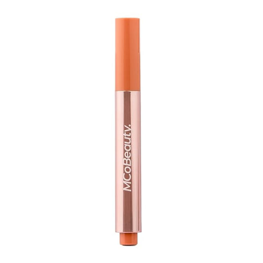 MCoBeauty - Lip Plump 4-in-1 Hydrating Lacquer - Multi-Benefit Lip Color with Shea Butter, Hyaluronic Acid and Click-Pen Format - Luella, Nude Melon Shade - 2.5ml