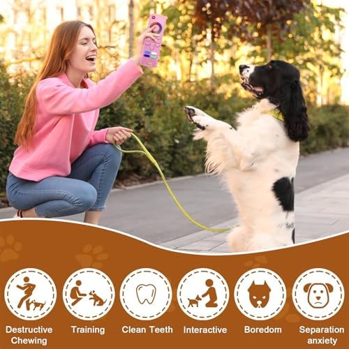 Puppy Toys for Teething, Remote Control Teether for Small Dogs,Puppy Teething Toy for Boredom & Stimulation,BPA-Free