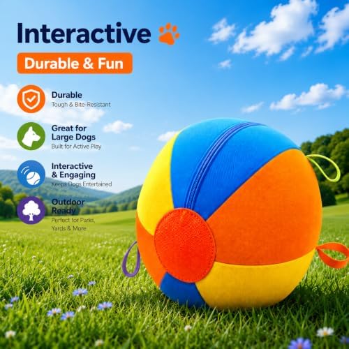 Herding Ball for Dogs, 21.3" XL Outdoor Dog Balls for Medium Large Breeds