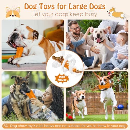 Jeefome Crocodile Dog Chew Toy for Small & Medium & Large Dogs