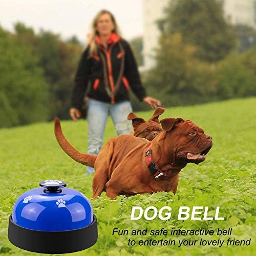 Comsmart Dog Training Bell, Set of 2 Dog Puppy Pet Potty Training Bells, Dog Cat Door Bell Tell Bell with Non-Skid Rubber Base