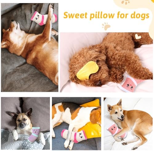 3 Pcs Dog Toy Funny Dog Chew Toys Plush Sock Interactive Toy Good for Dental Health Stuffed Socks Dogs Chewing Toys for Puppy Small Medium Dogs Chew Molar